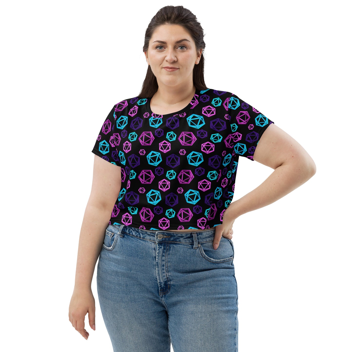 D20 Neon Crop Tee