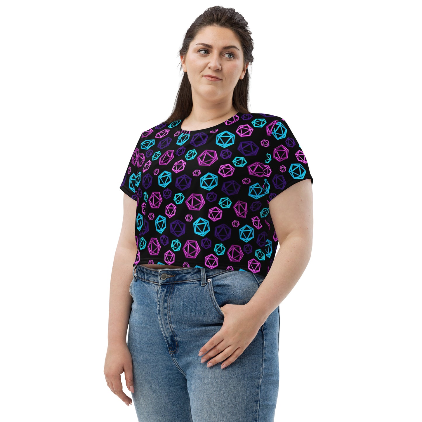 D20 Neon Crop Tee