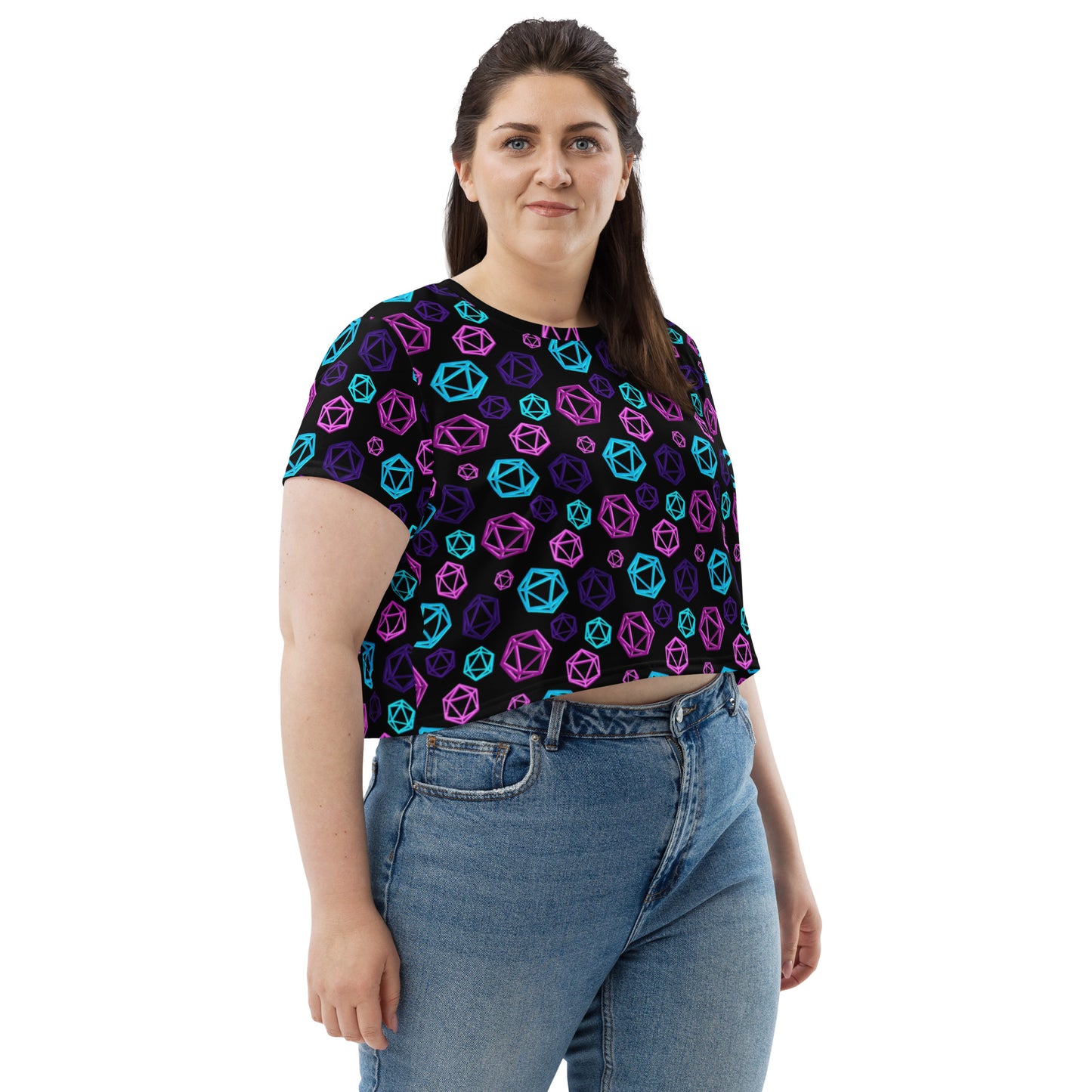 D20 Neon Crop Tee