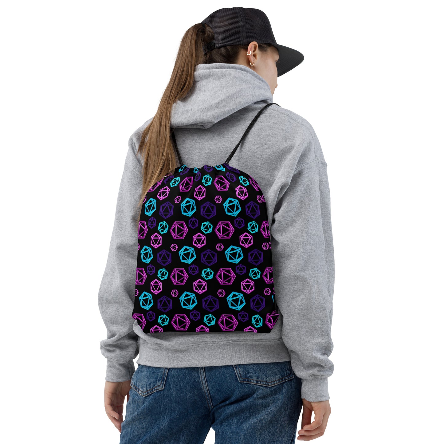 D20 Neon Drawstring Bag Of Holding