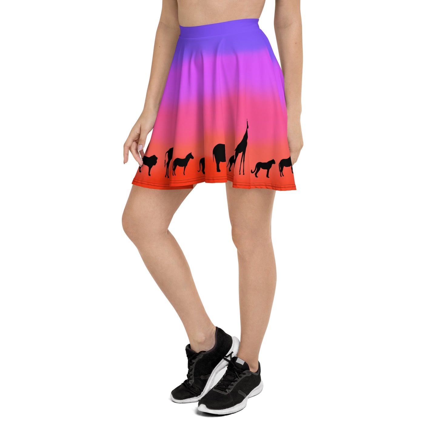 Animal Sunsrise Skater Skirt