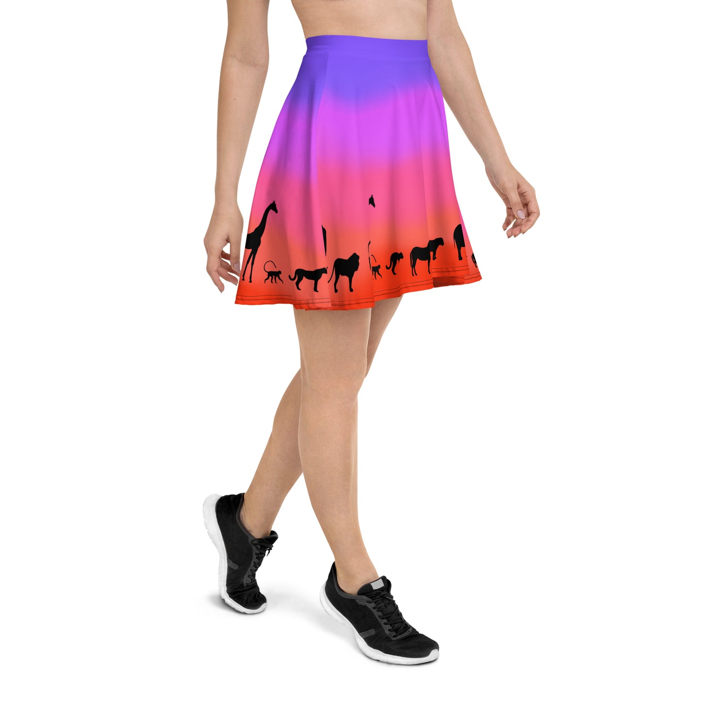 Animal Sunsrise Skater Skirt