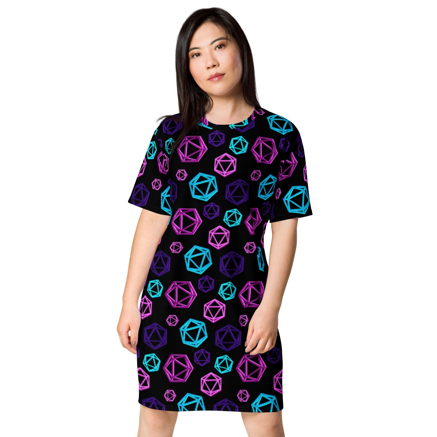 D20 Neon T-shirt dress