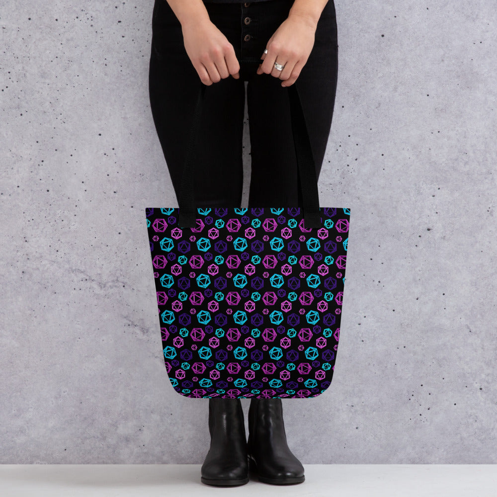 D20 Neon Small Tote Bag of Holding