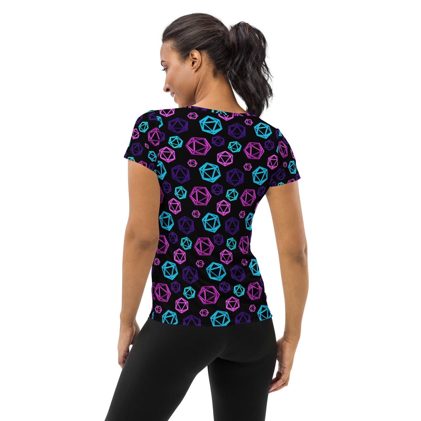 D20 Neon Women's Athletic Shirt