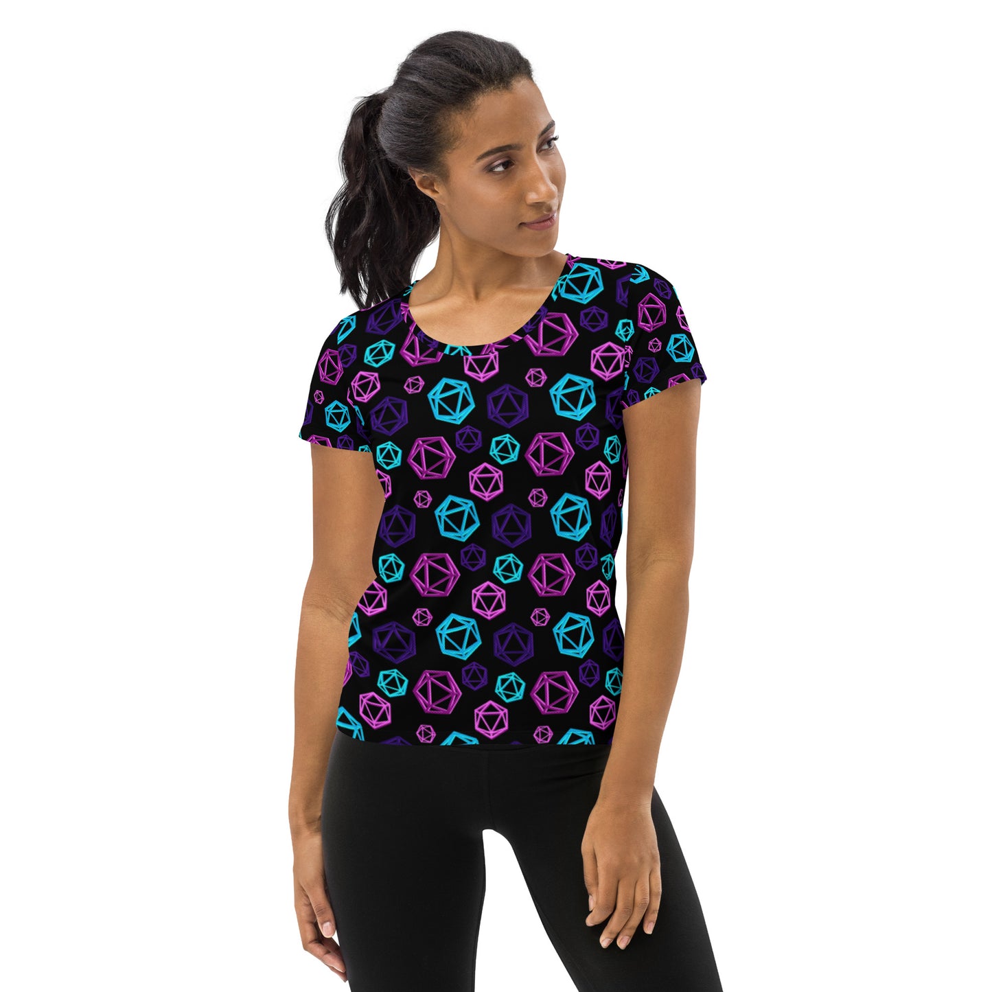 D20 Neon Women's Athletic Shirt
