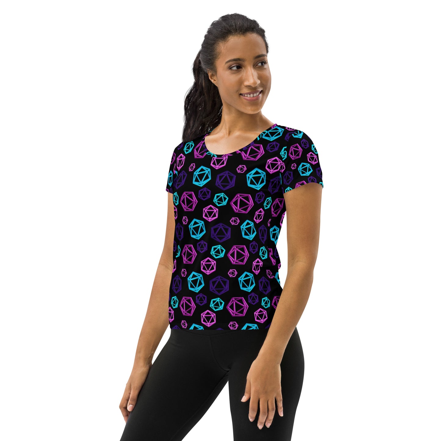 D20 Neon Women's Athletic Shirt