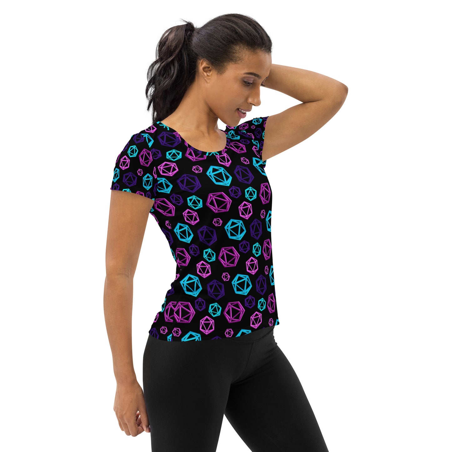 D20 Neon Women's Athletic Shirt
