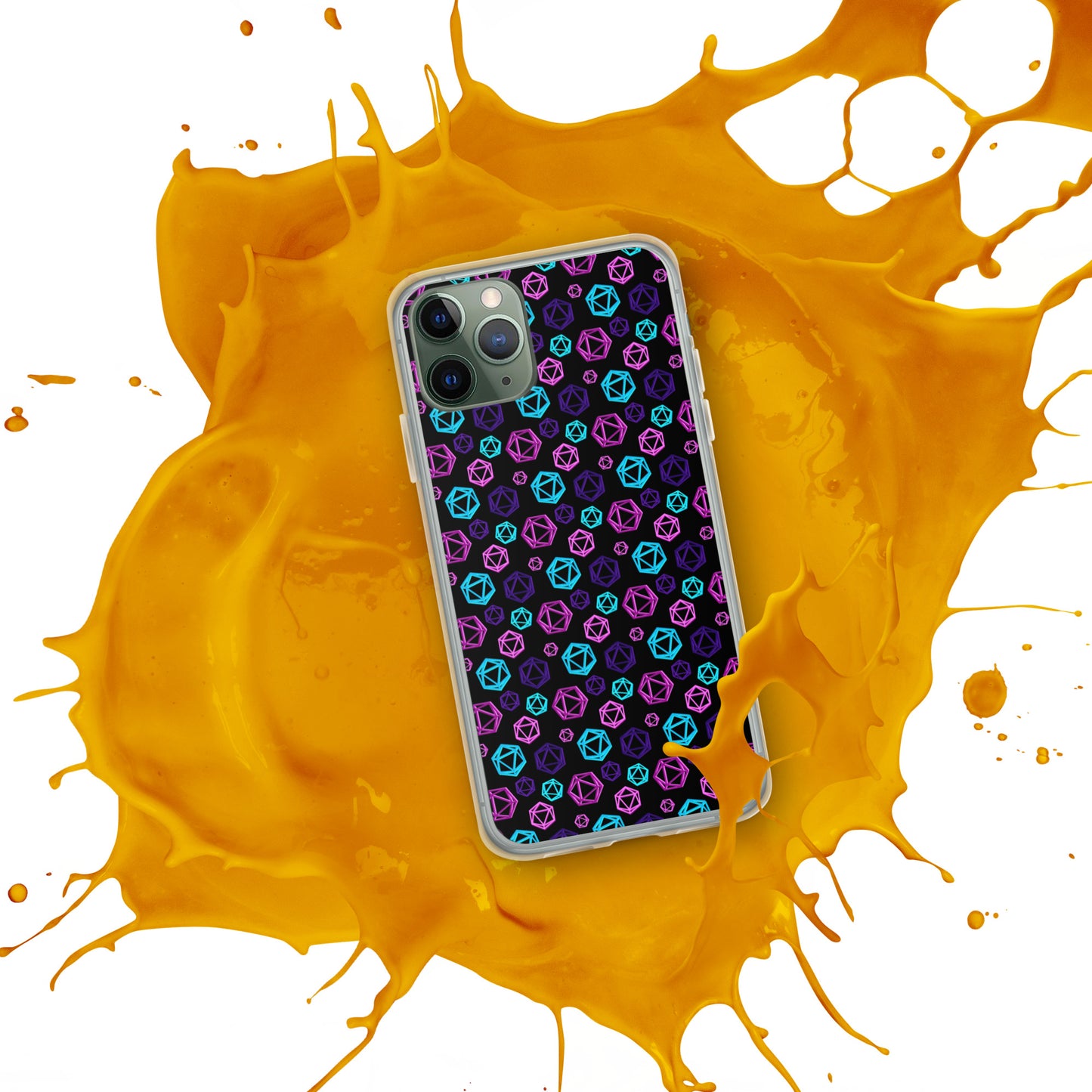 D20 Neon iPhone Case