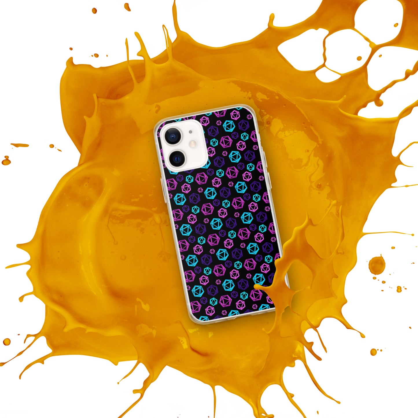 D20 Neon iPhone Case