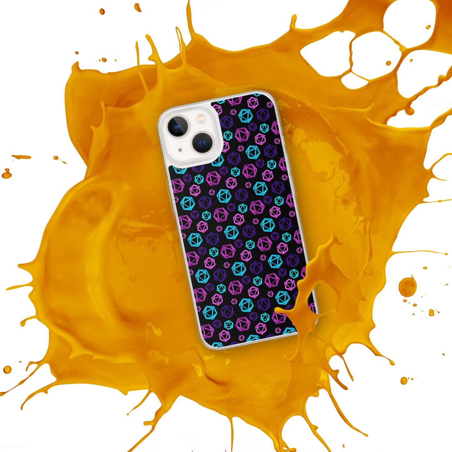 D20 Neon iPhone Case