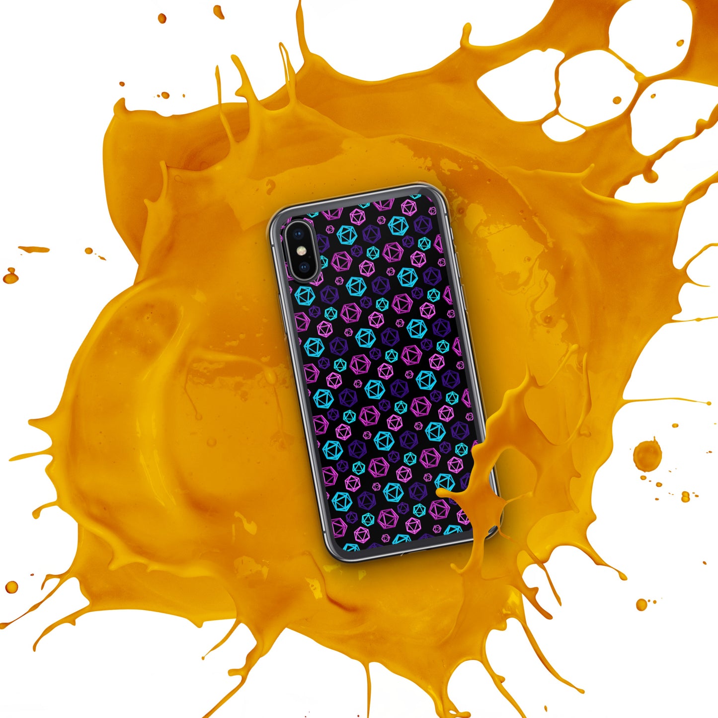 D20 Neon iPhone Case