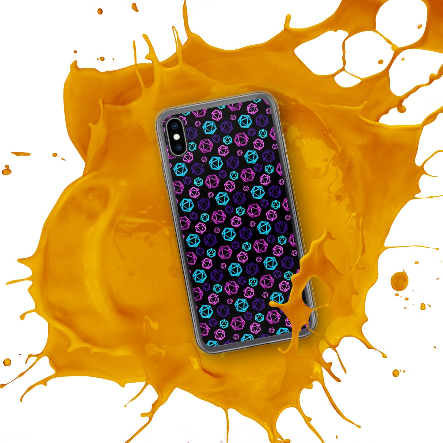 D20 Neon iPhone Case
