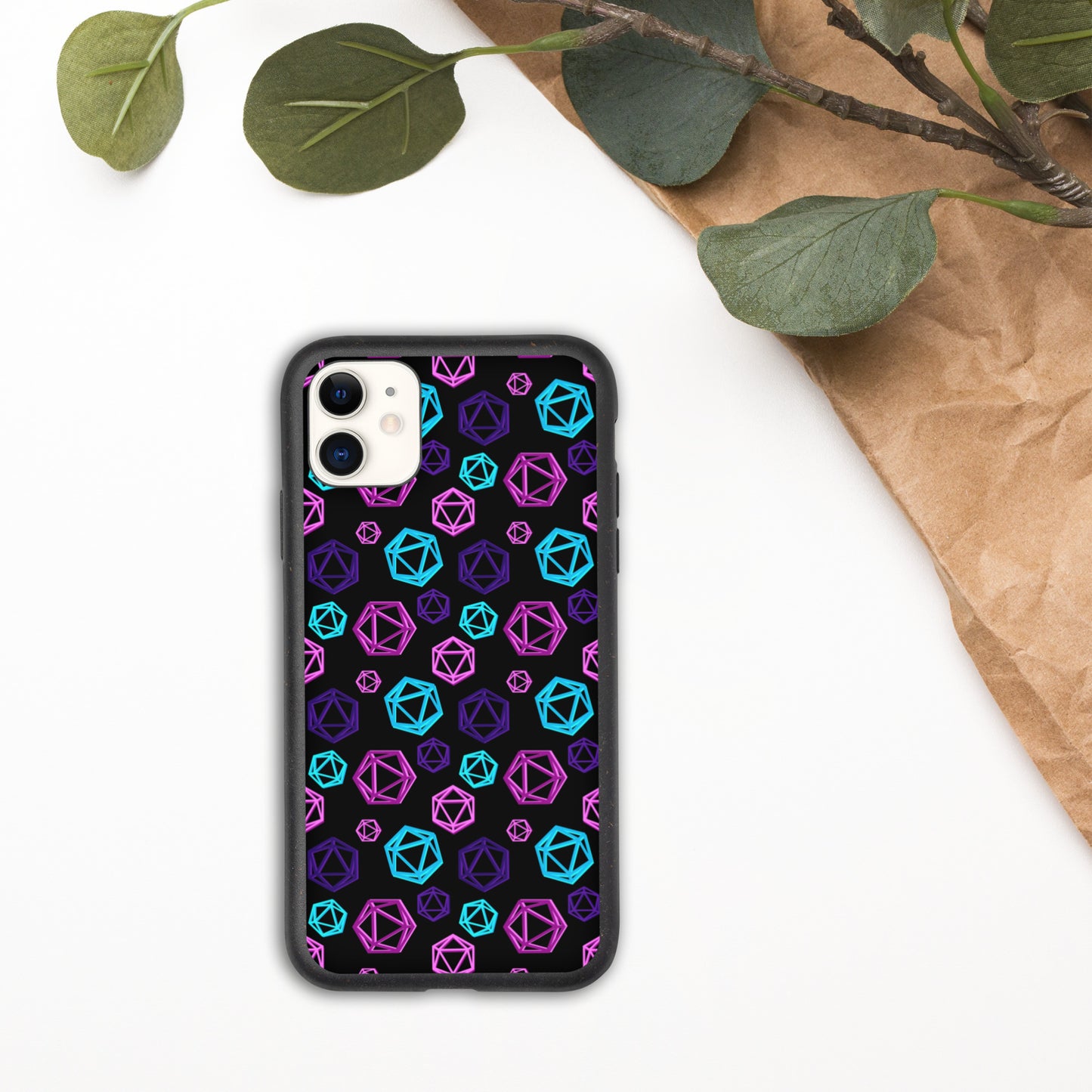 D20 Neon Biodegradable iPhone Case
