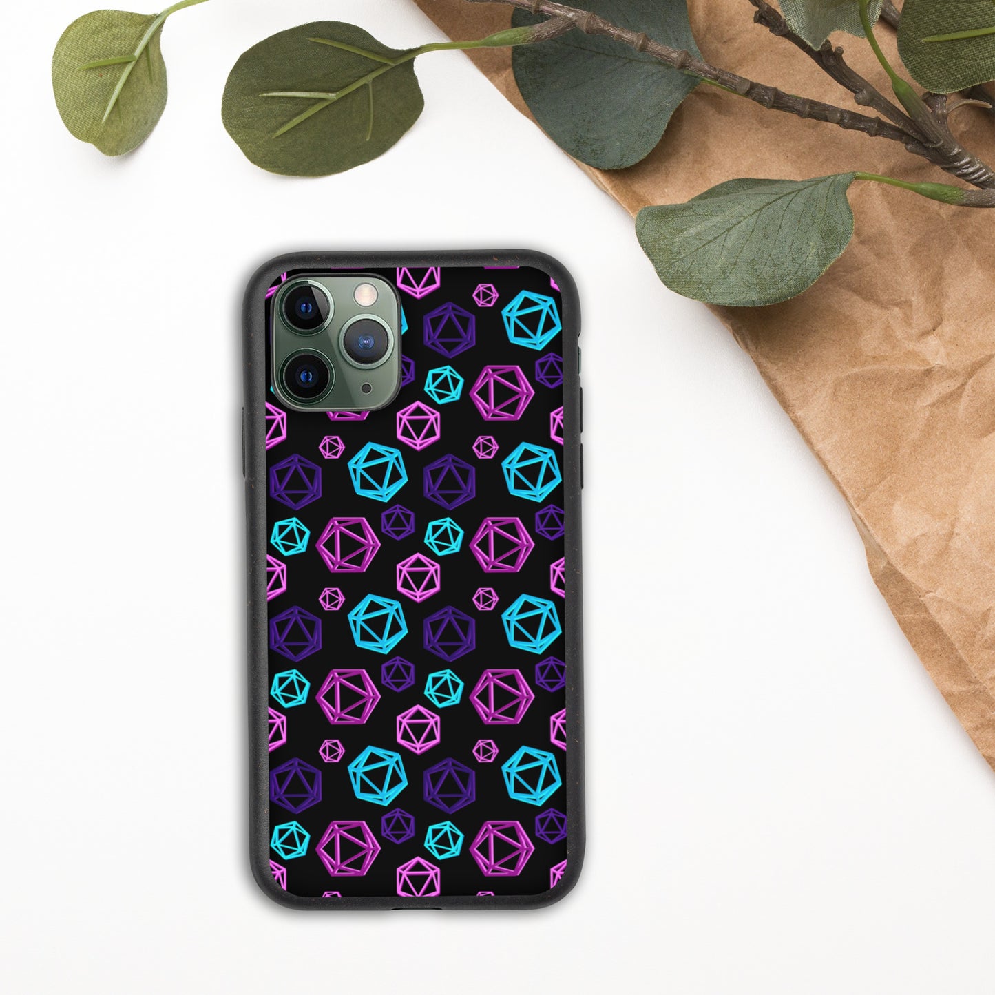 D20 Neon Biodegradable iPhone Case