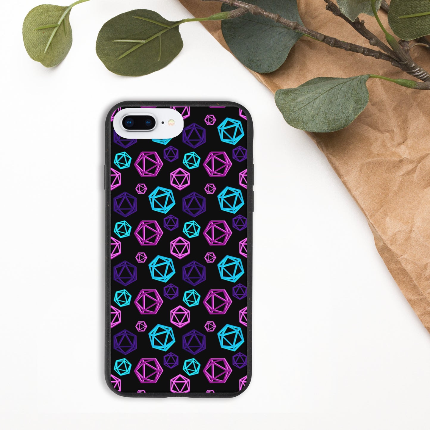 D20 Neon Biodegradable iPhone Case