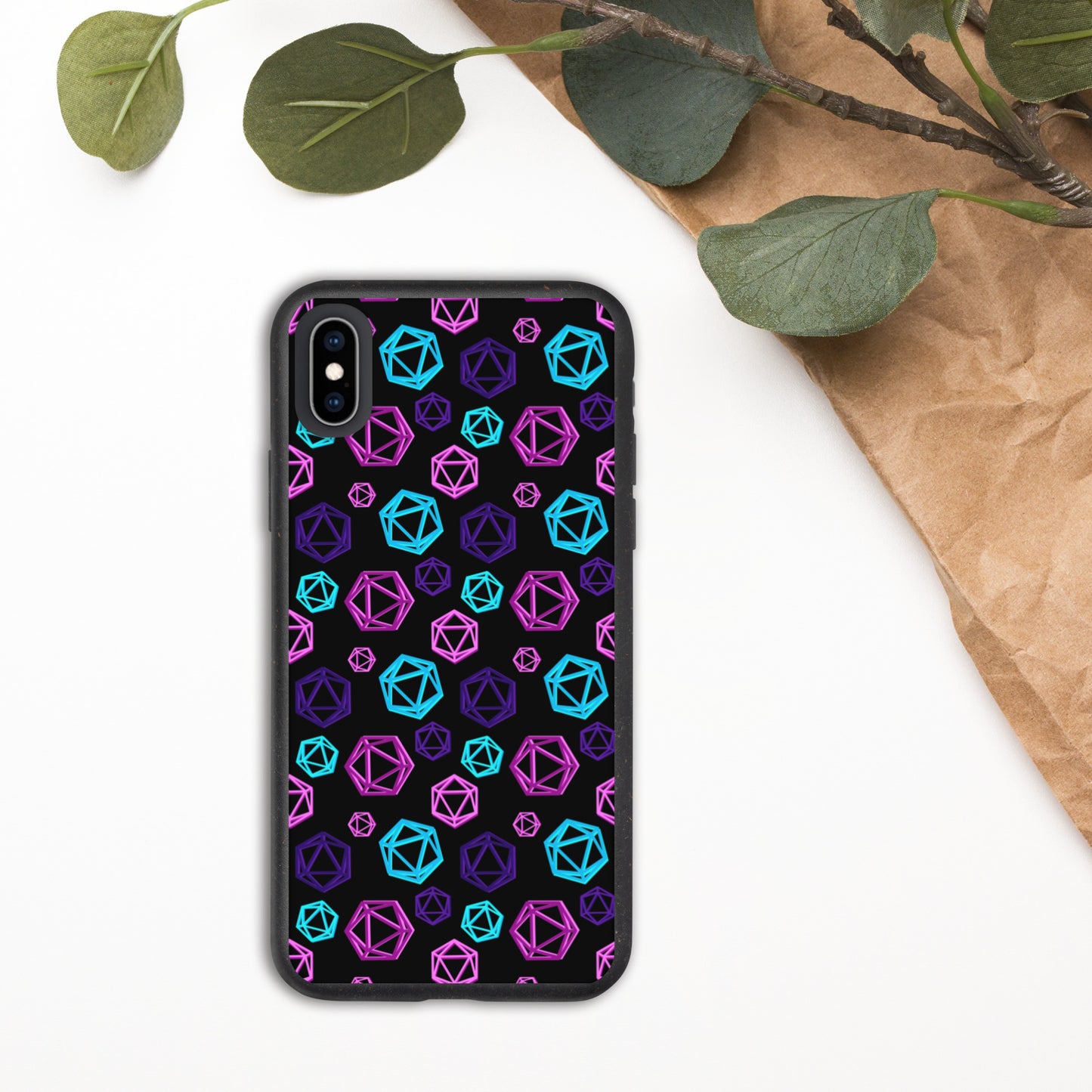 D20 Neon Biodegradable iPhone Case