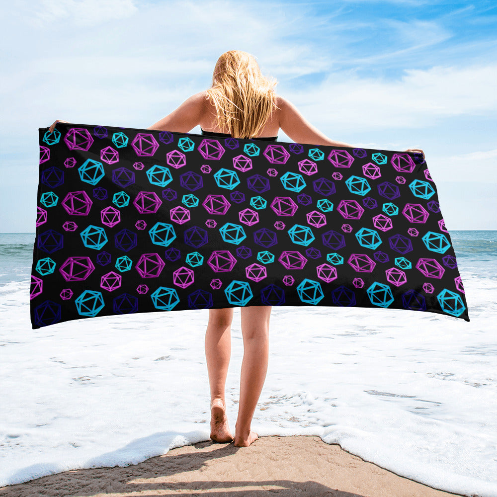 D20 Neon Towel