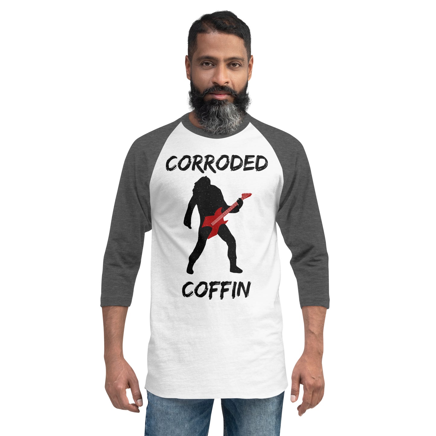 Corroded Coffin Band Raglan shirt