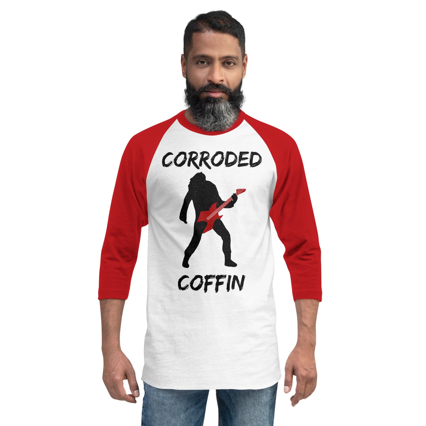 Corroded Coffin Band Raglan shirt