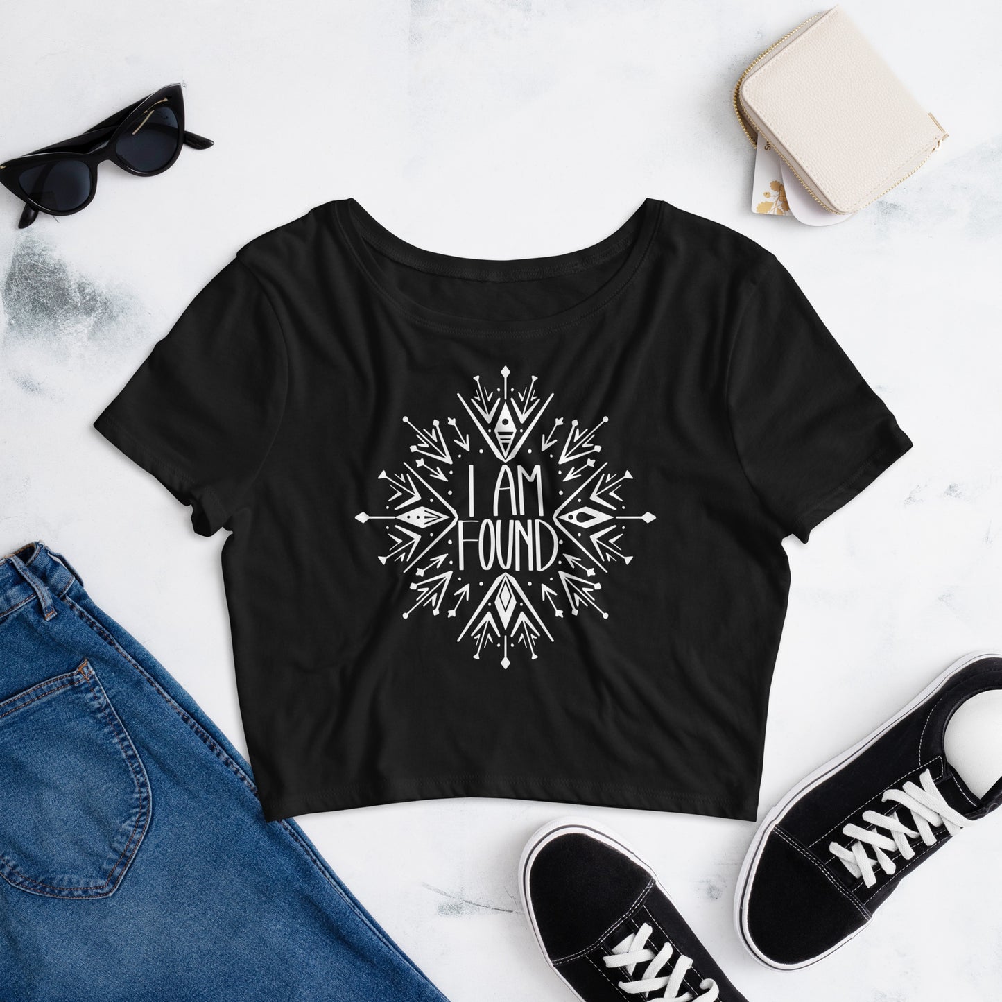 I Am Found Crop Tee