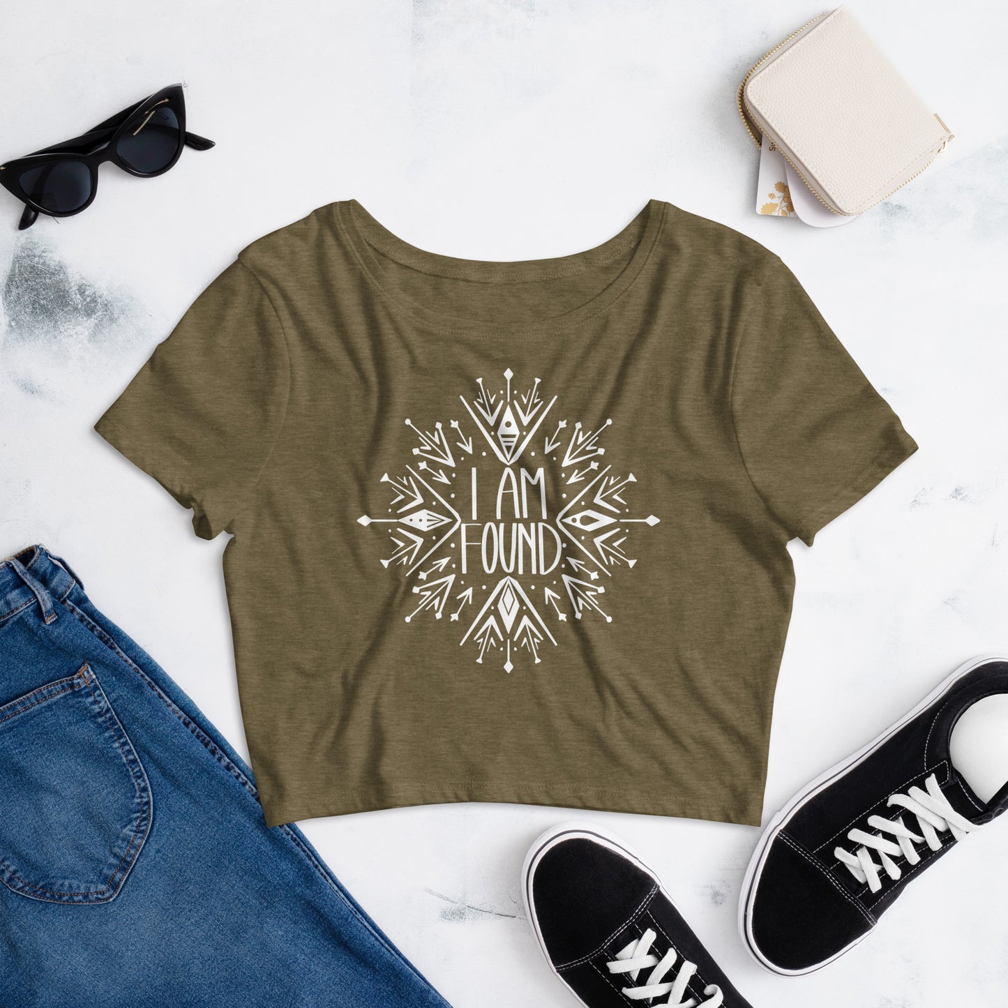 I Am Found Crop Tee