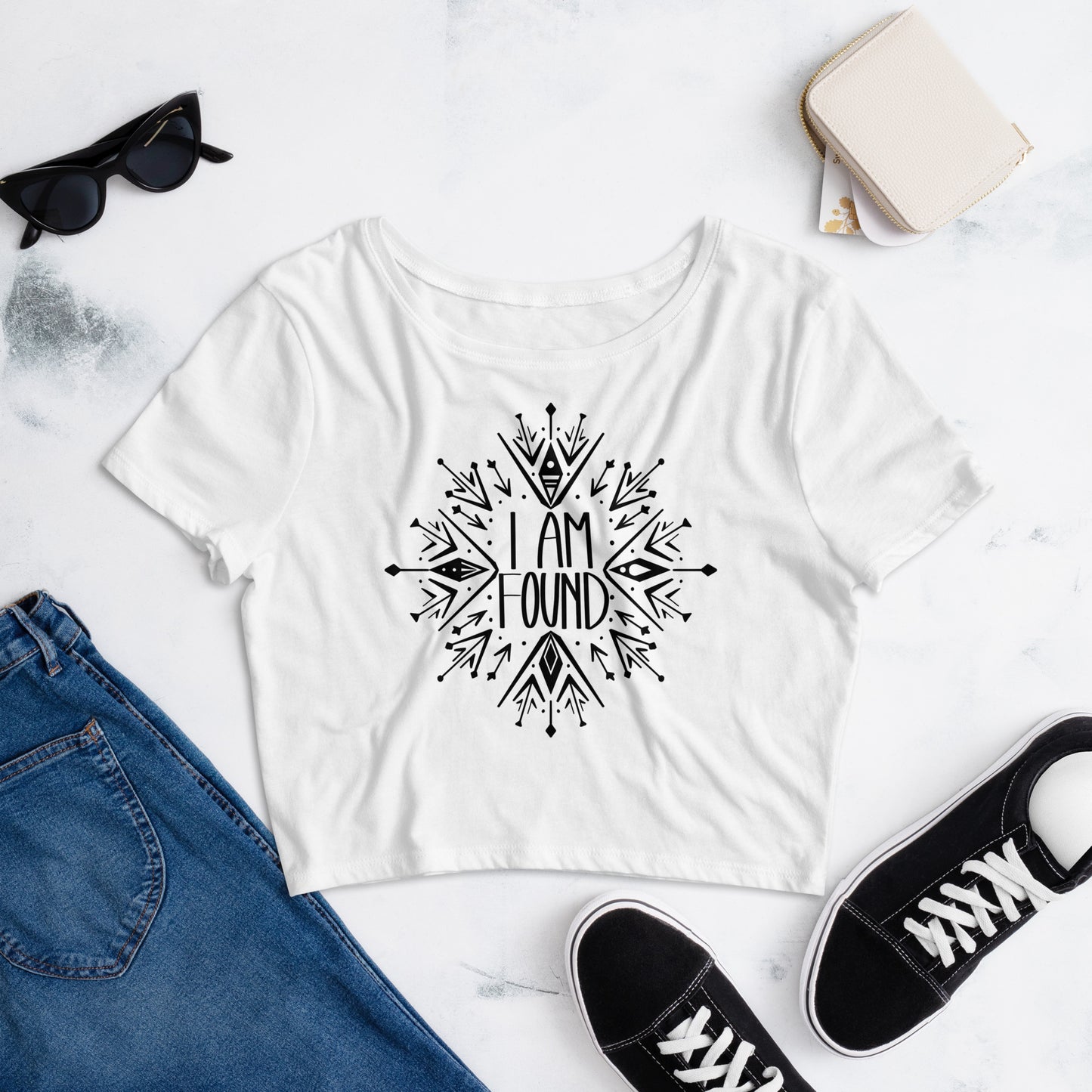 I Am Found Crop Tee
