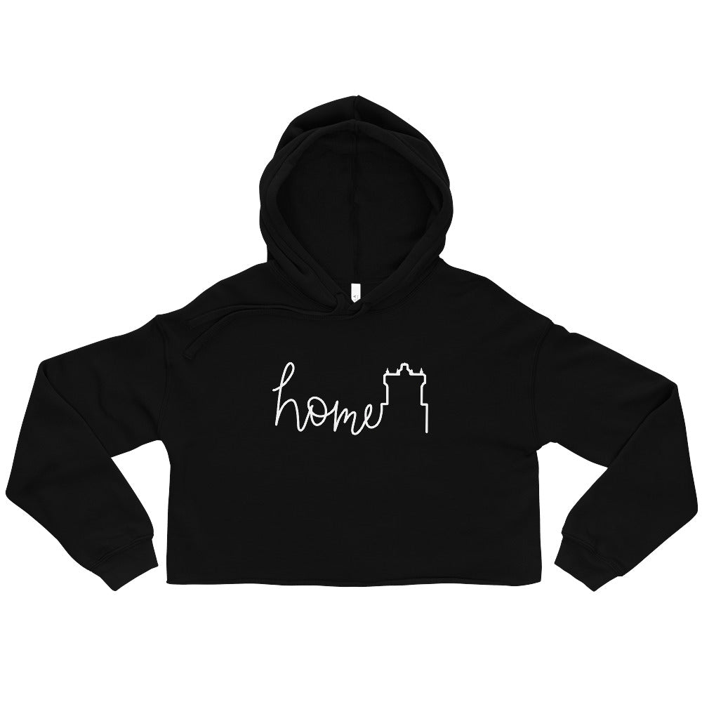 Scary Hotel Home Crop Hoodie