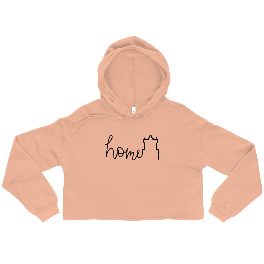 Scary Hotel Home Crop Hoodie