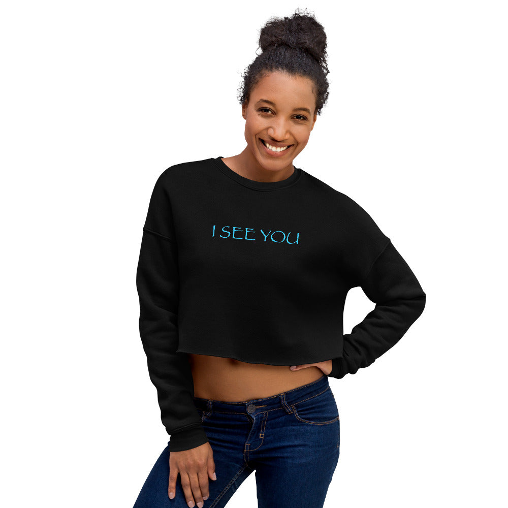 I See You Pandora Crop Sweatshirt