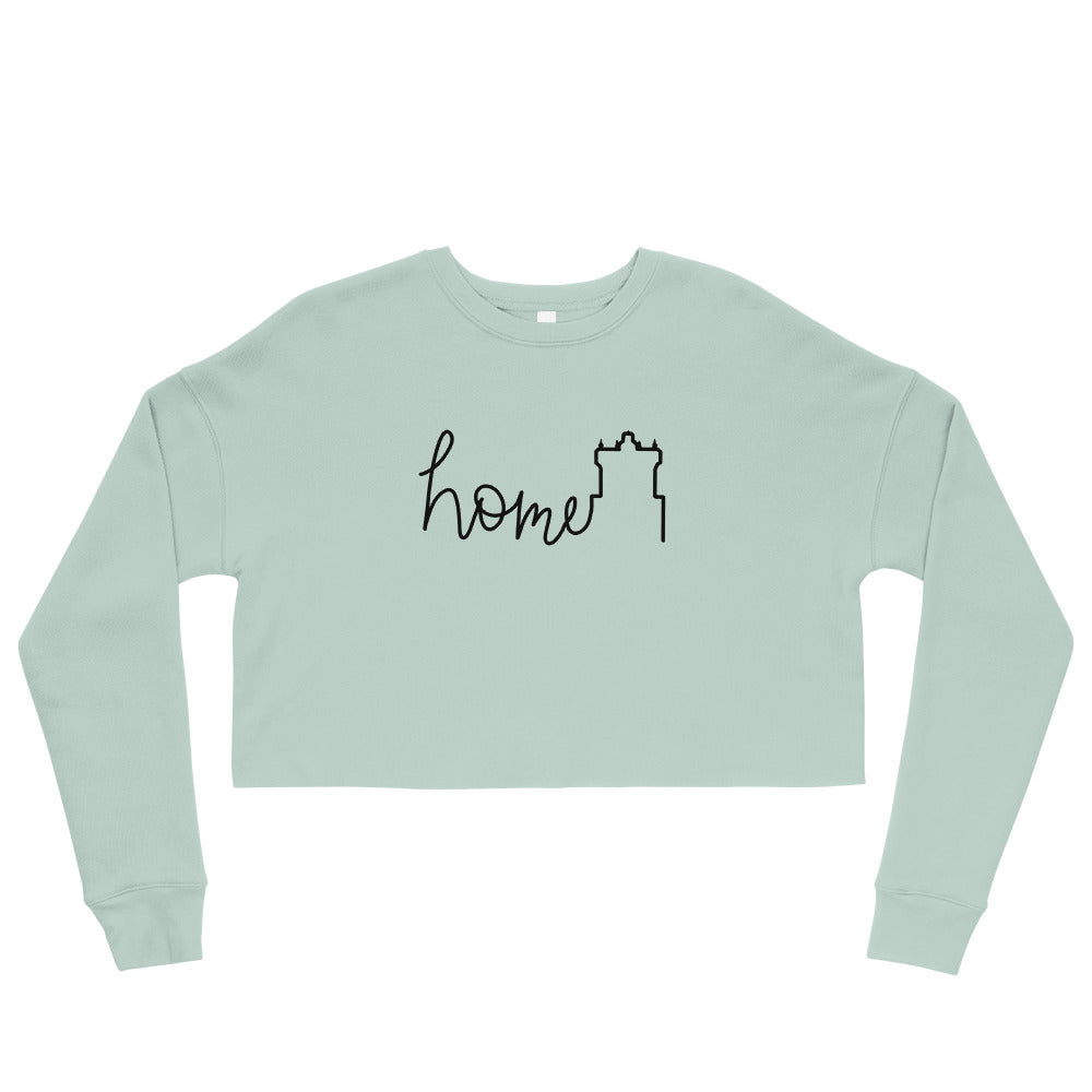 Scary Tower Home Crop Sweatshirt