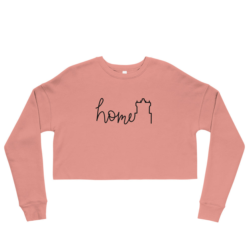 Scary Tower Home Crop Sweatshirt