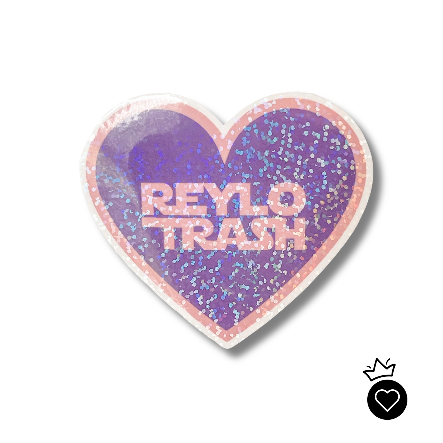 Reylo Trash Heart Sticker