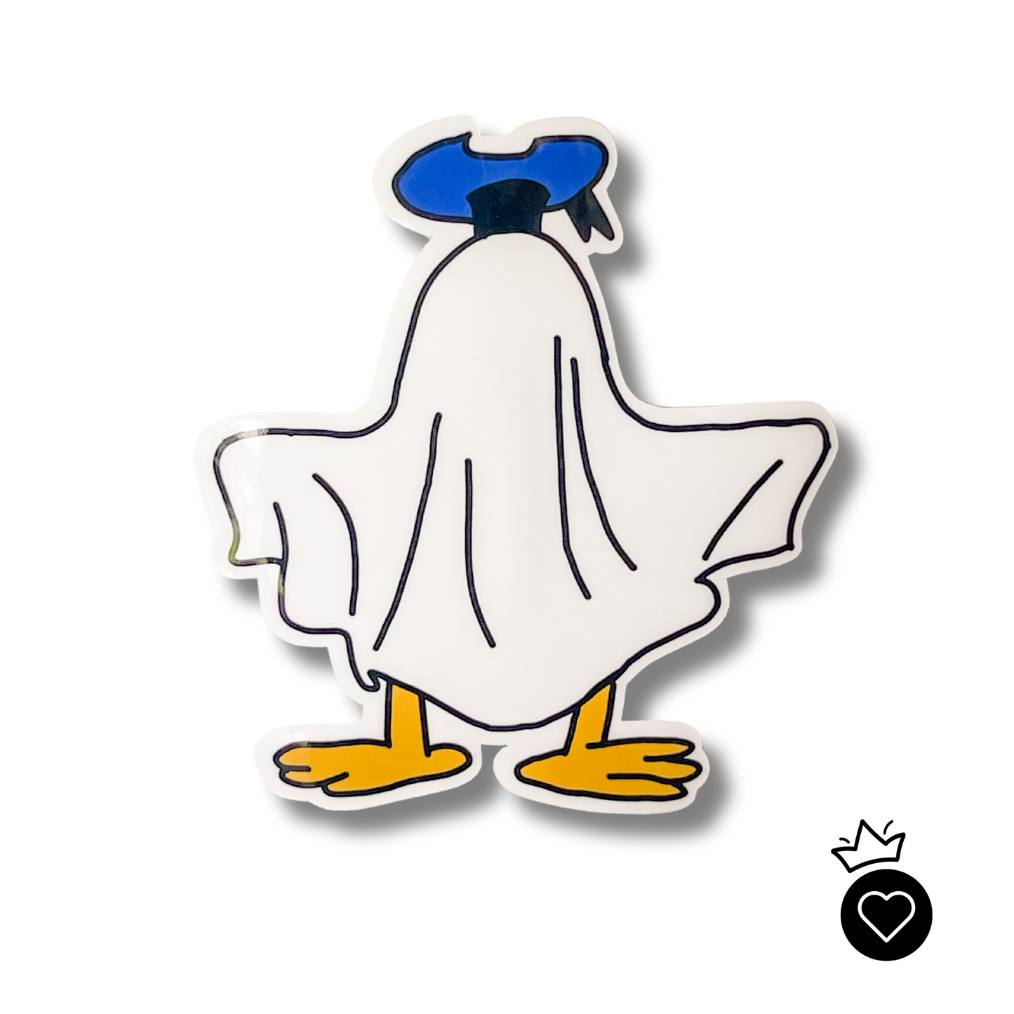 Ghost Duck Sticker