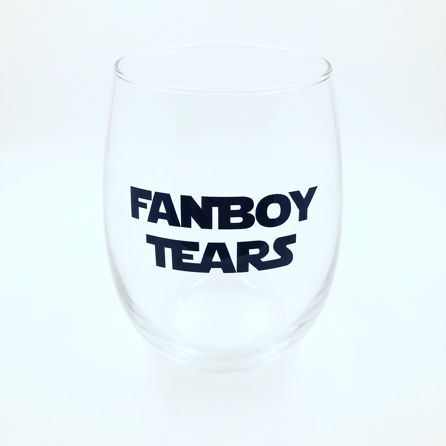 Fanboy Tears Stemless Wine Glass