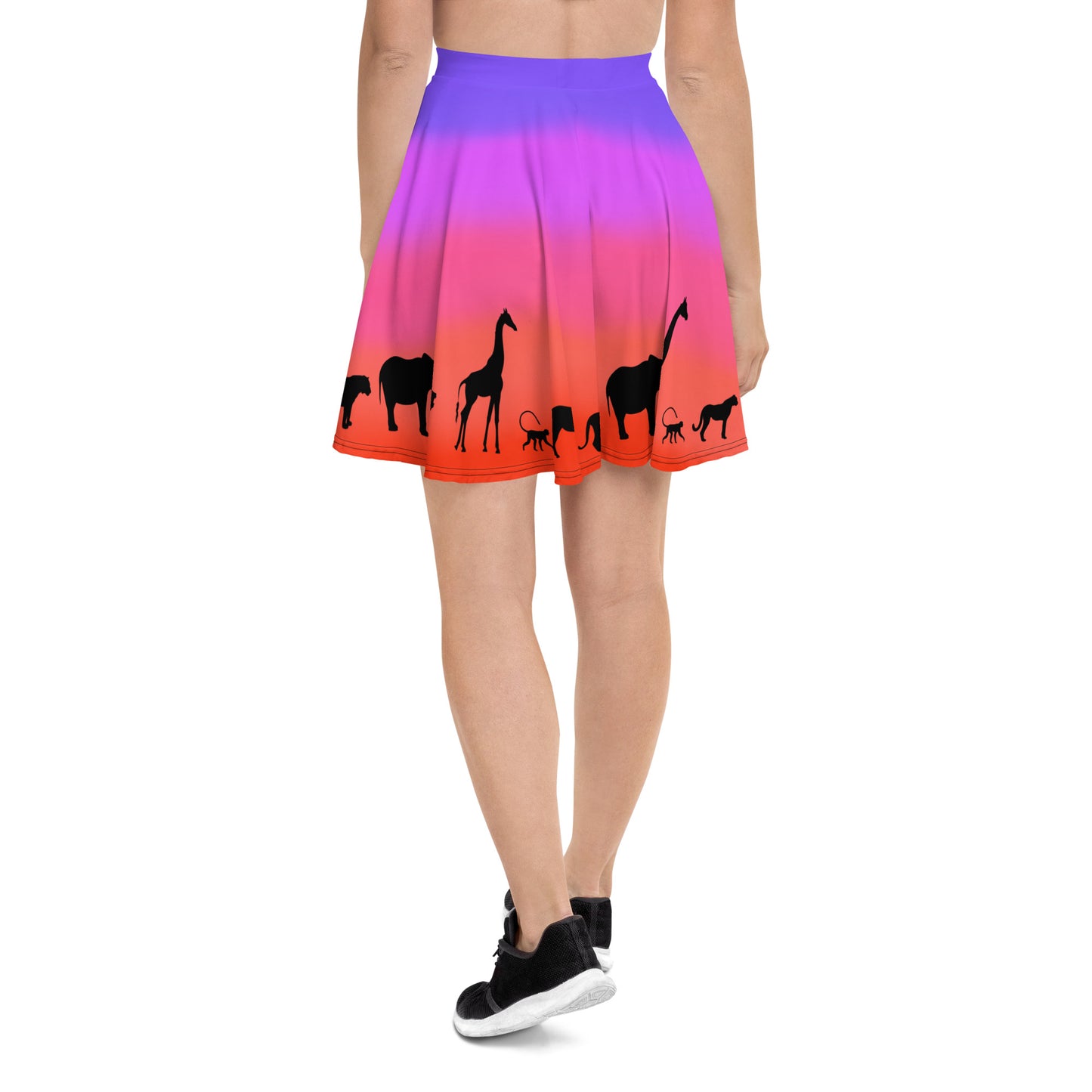 Animal Sunsrise Skater Skirt