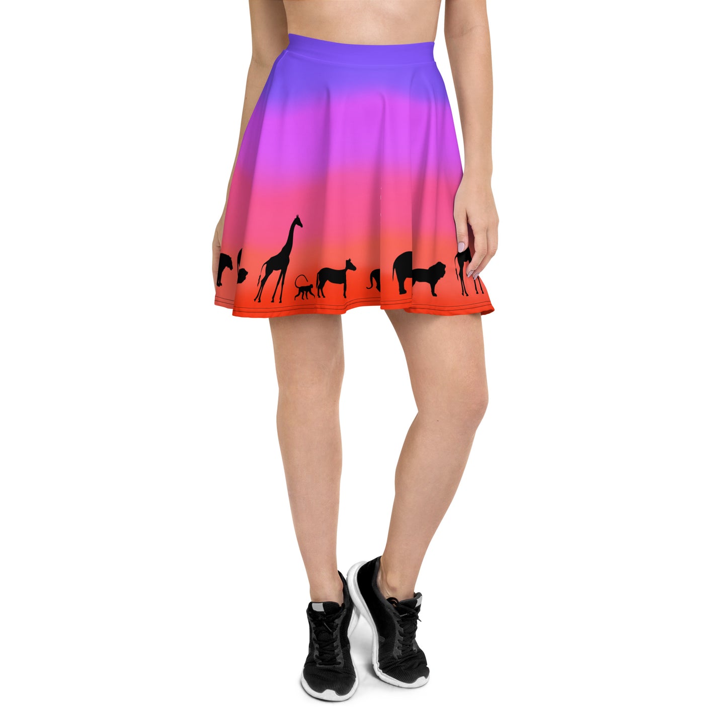 Animal Sunsrise Skater Skirt
