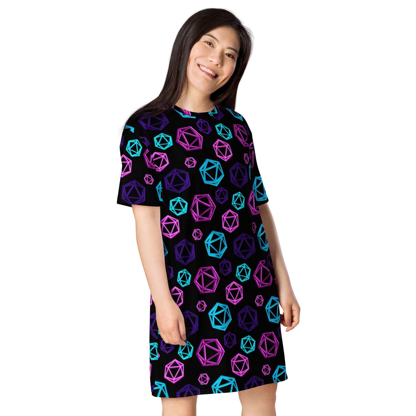 D20 Neon T-shirt dress