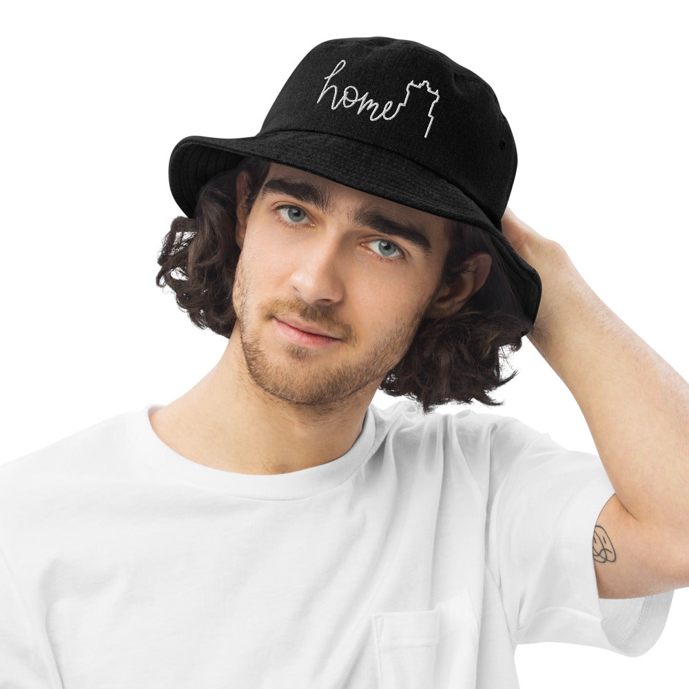 Scary Tower Home Denim bucket hat