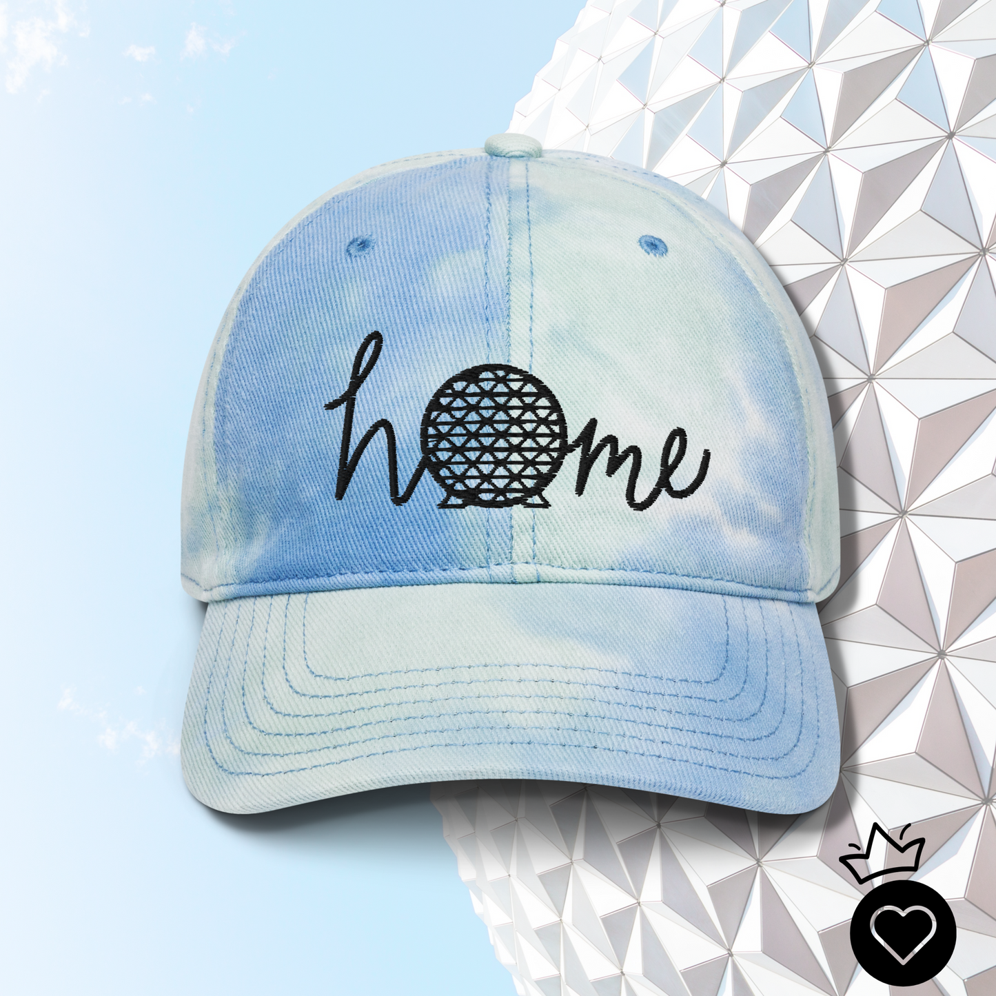 Geodesic Sphere Home Tie Dye Hat