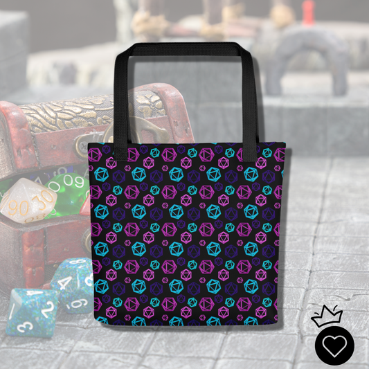 D20 Neon Small Tote Bag of Holding