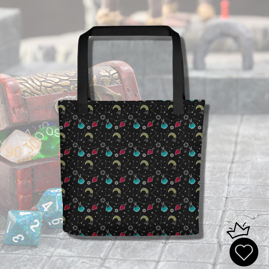 Potions and Dice Small Tote Bag of Holding