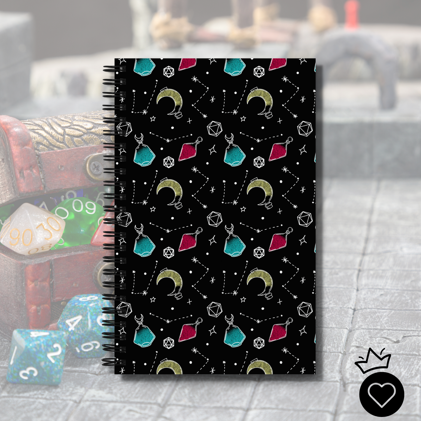 Potions and Dice Notebook