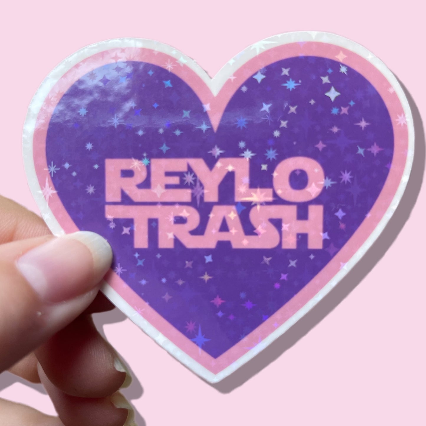 Reylo Trash Heart Sticker