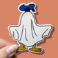Ghost Duck Sticker