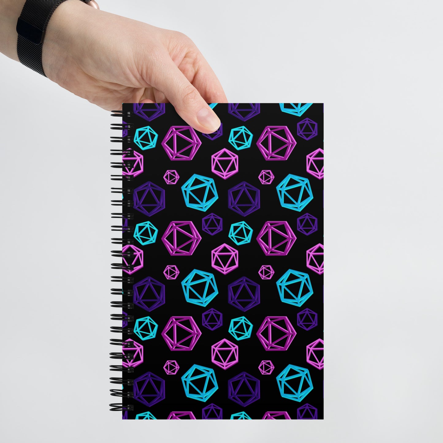 D20 Neon Notebook