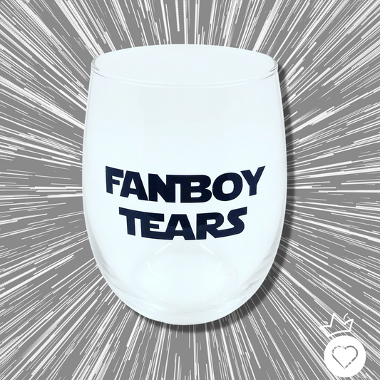 Fanboy Tears Stemless Wine Glass
